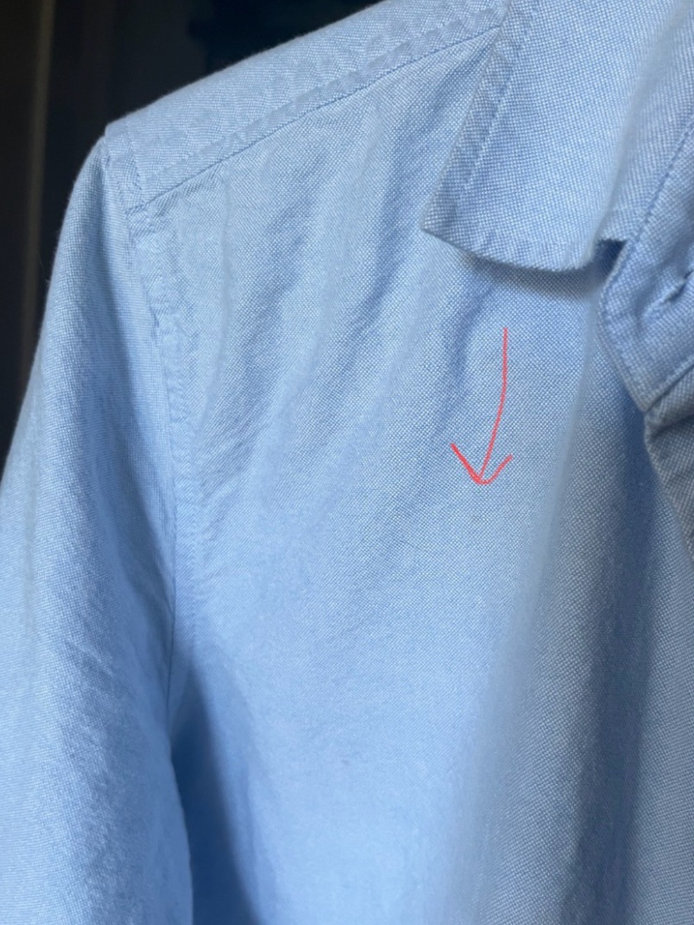 Quince Women’s Sky Blue Casual Button Down Shirt, 100% Cotton. - Picture 8 of 8